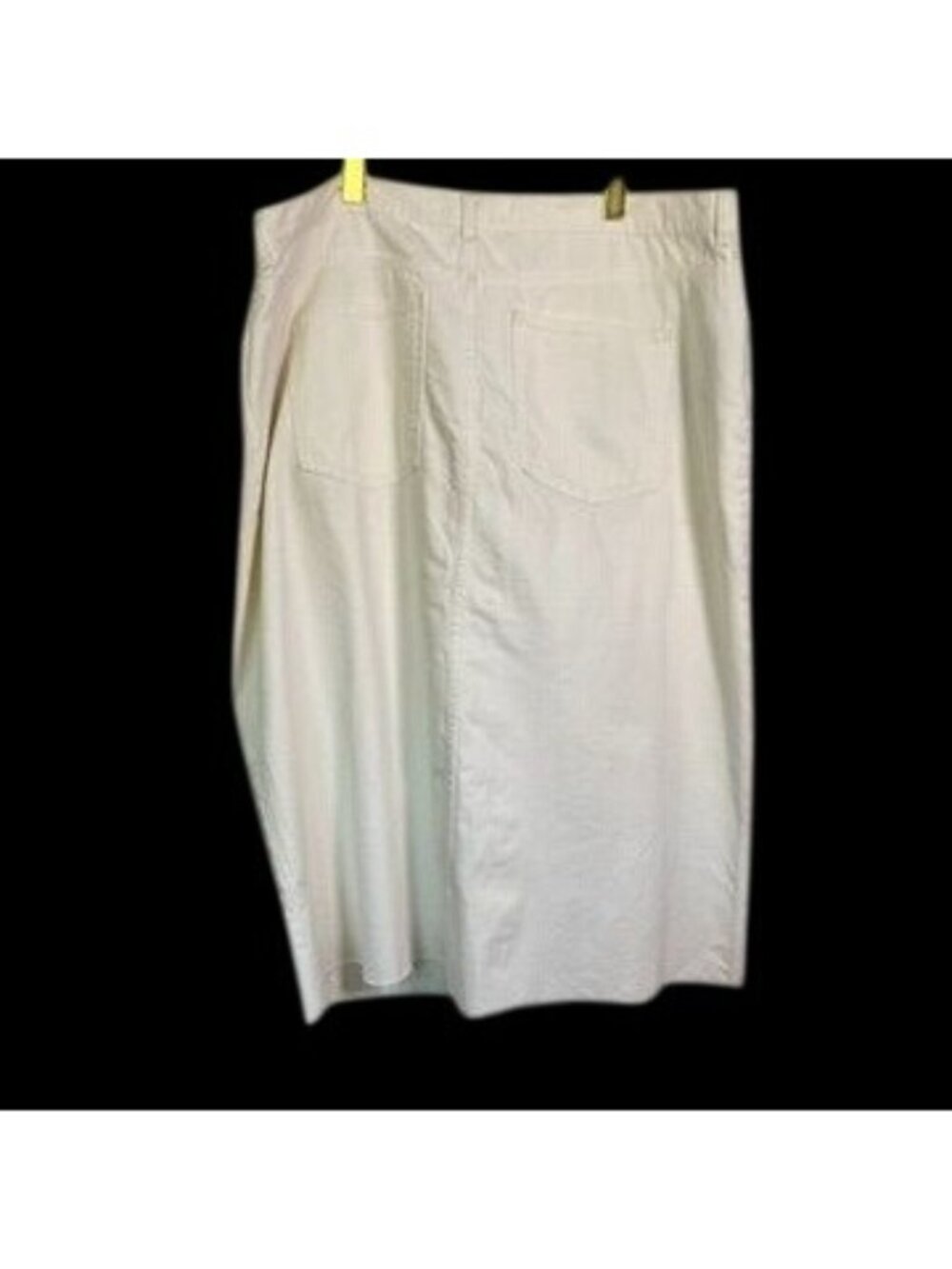 Mango White Denim Maxi Skirt Plus 3XL Raw Hem Western Boho Modest - Picture 3 of 14